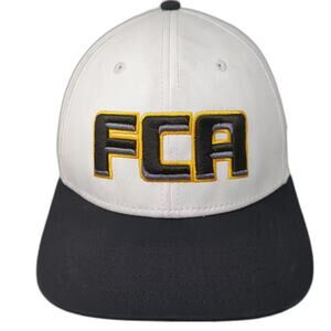 Marucci Baseball Cap Hat White Black Size M FCA Logo Laser Perforated Fitted